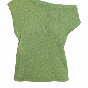 Princess Polly Green Knit Off Shoulder Top